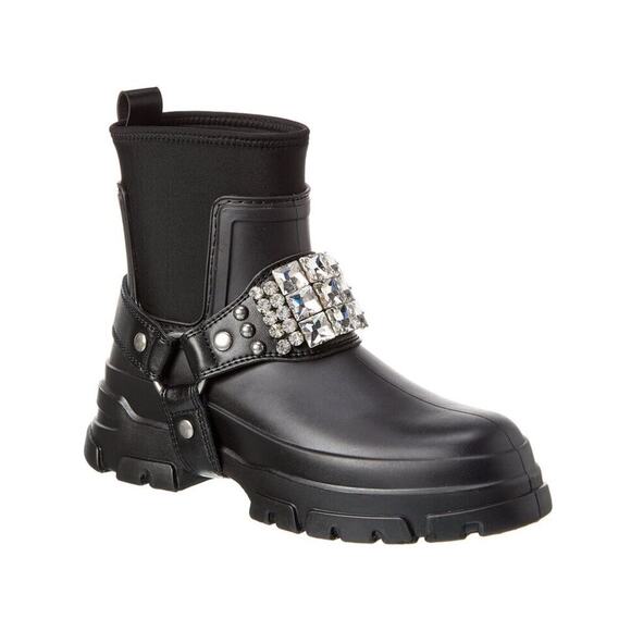 Karl Lagerfeld Paris Rylie Embellished Ankle Boots Black Size 9 - Picture 1 of 7